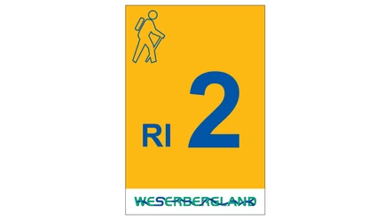 Markierung Wanderweg RI2 Rinteln