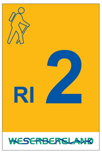 Markierung Wanderweg RI2 Rinteln