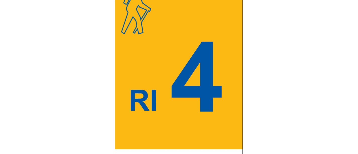 Markierung Wanderweg RI4 Rinteln
