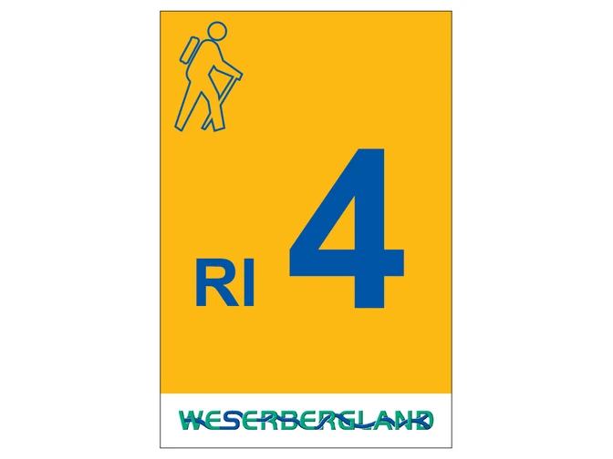 Markierung Wanderweg RI4 Rinteln