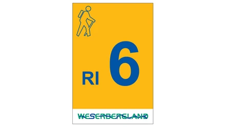 Markierung Wanderweg RI6 Rinteln