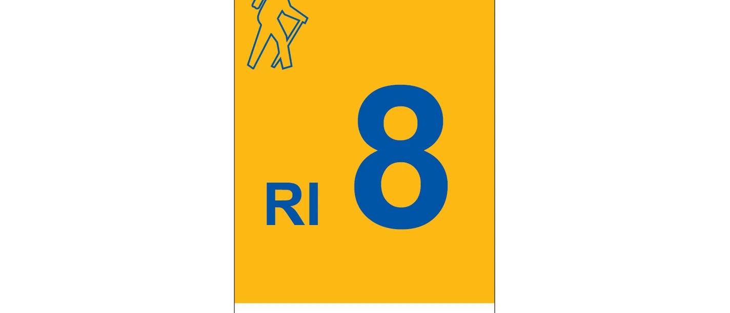 Markierung Wanderweg RI8 Rinteln