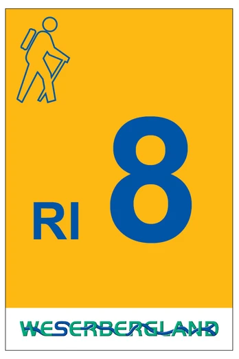Markierung Wanderweg RI8 Rinteln