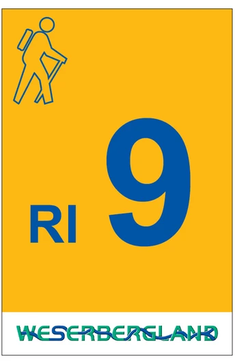 Markierung Wanderweg RI9 Rinteln