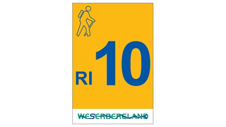 Markierung Wanderweg RI10 Rinteln