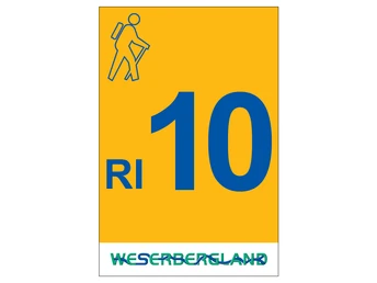 Markierung Wanderweg RI10 Rinteln