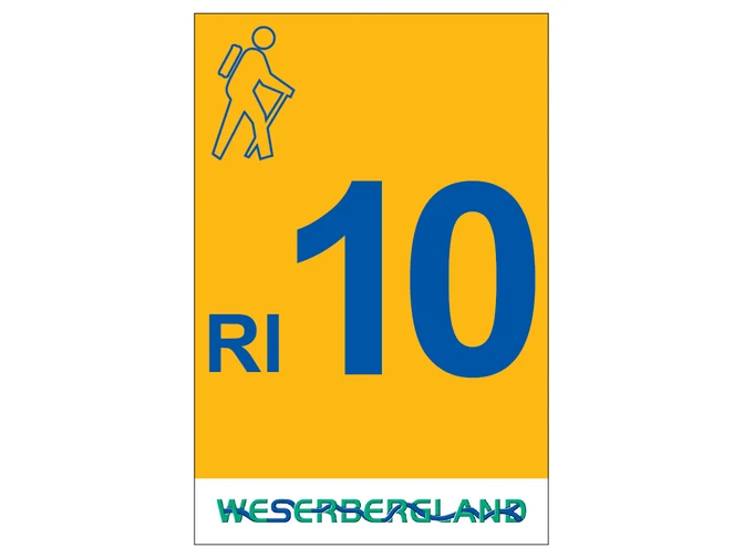 Markierung Wanderweg RI10 Rinteln