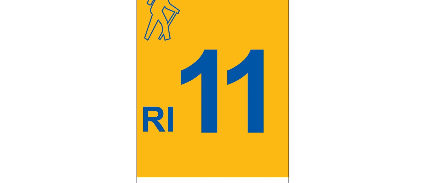 Markierung Wanderweg RI11 Rinteln