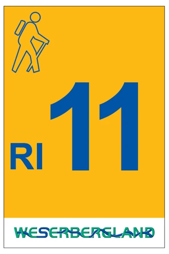Markierung Wanderweg RI11 Rinteln