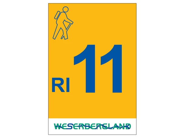 Markierung Wanderweg RI11 Rinteln