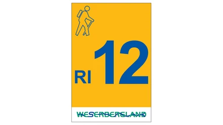 Markierung Wanderweg RI12 Rinteln