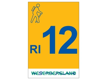 Markierung Wanderweg RI12 Rinteln