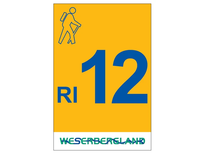 Markierung Wanderweg RI12 Rinteln