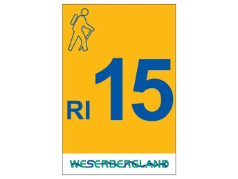 Markierung Wanderweg RI14 Rinteln