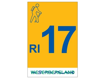 Markierung Wanderweg RI17 Rinteln