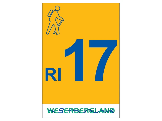 Markierung Wanderweg RI17 Rinteln
