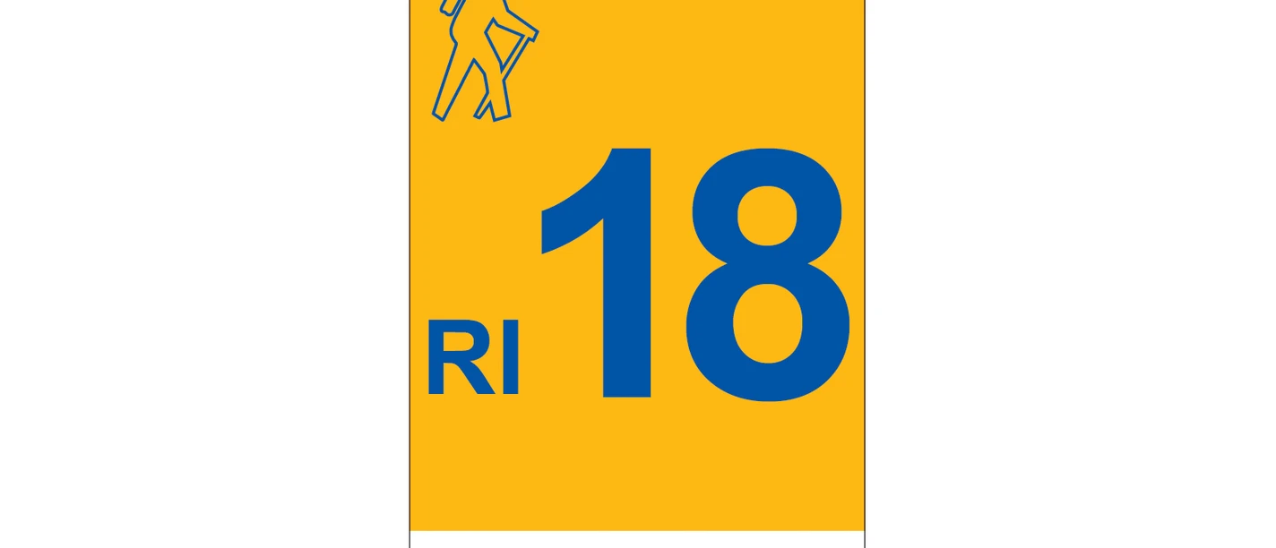 Markierung Wanderweg RI18 Rinteln