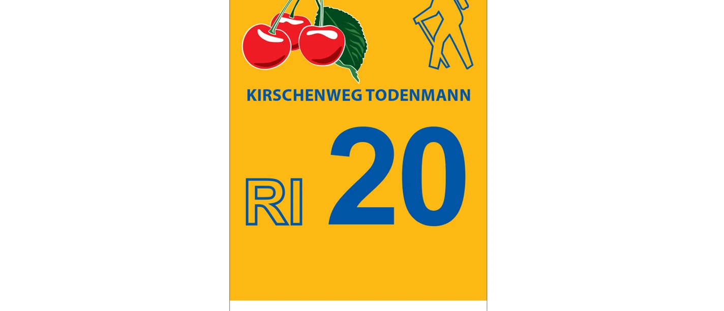 Markierung Kirschenweg Todenmann RI20