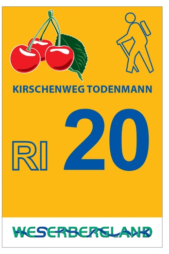 Markierung Kirschenweg Todenmann RI20