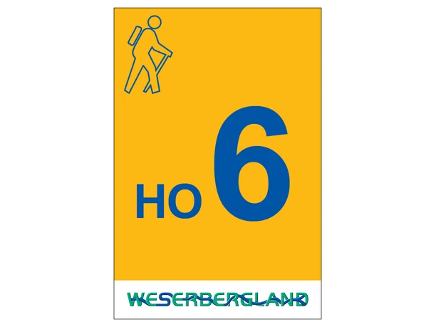 Markierung Wanderweg HO6 Hessisch Oldendorf