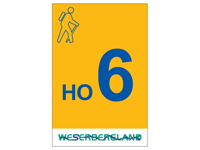 Markierung Wanderweg HO6 Hessisch Oldendorf