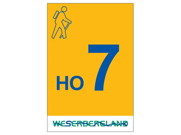 Markierung Wanderweg HO7 Hessisch Oldendorf