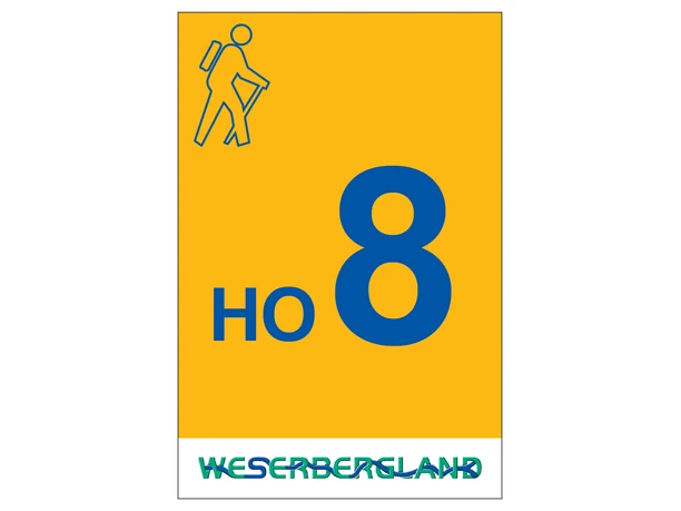 Markierung Wanderweg HO8 Hessisch Oldendorf