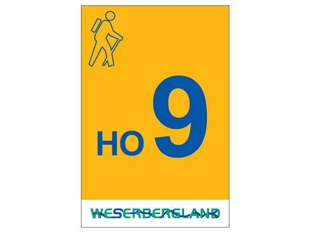 Markierung Wanderweg HO9 Hessisch Oldendorf
