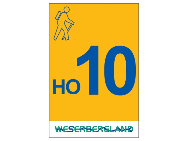 Markierung Wanderweg HO10 Hessisch Oldendorf