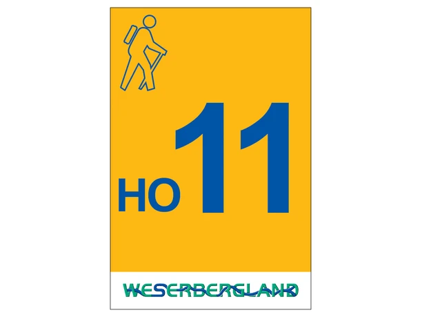 Markierung Wanderweg HO11 Hessisch Oldendorf