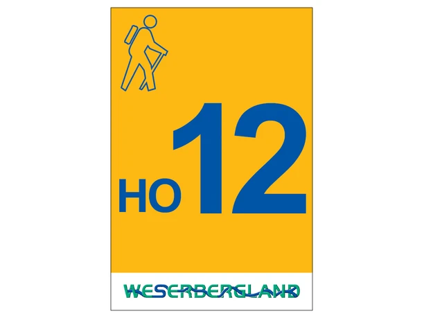 Markierung Wanderweg HO12 Hessisch Oldendorf