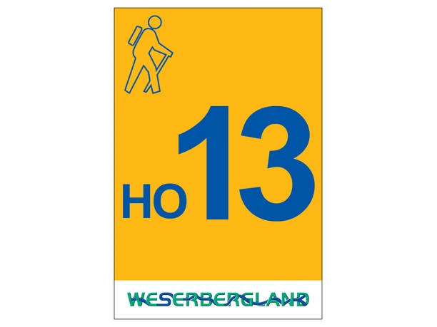 Markierung Wanderweg HO13 Hessisch Oldendorf