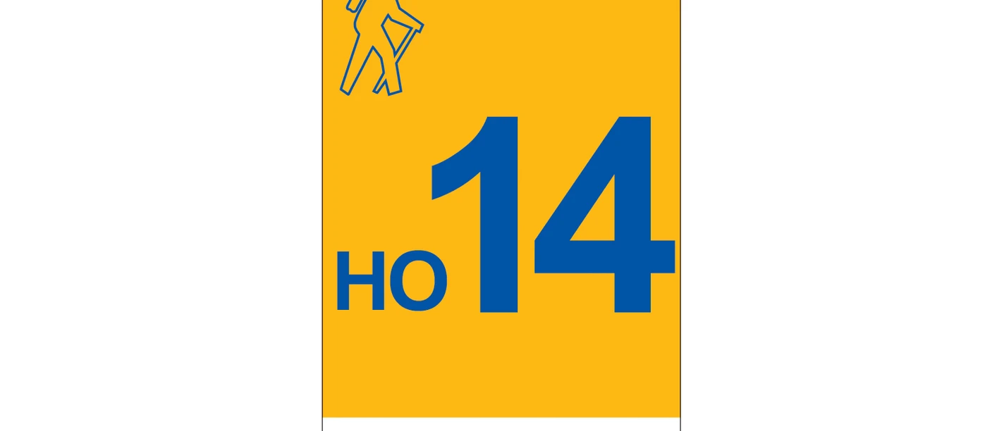 Markierung Wanderweg HO14 Hessisch Oldendorf