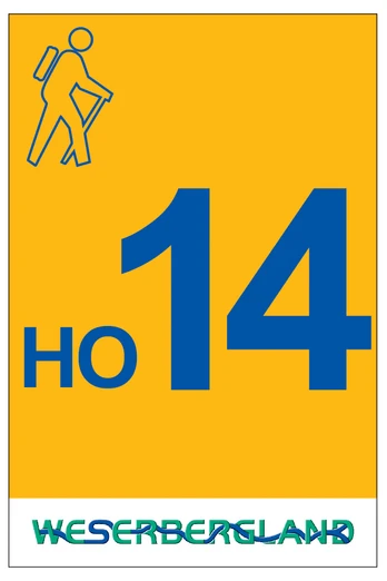 Markierung Wanderweg HO14 Hessisch Oldendorf