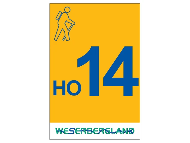Markierung Wanderweg HO14 Hessisch Oldendorf