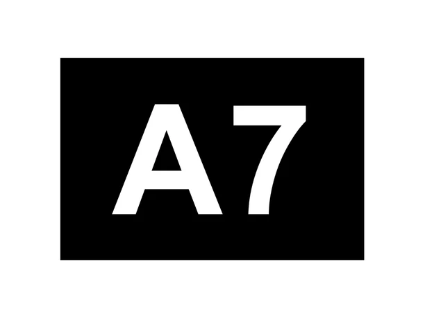 Markierungszeichen Wanderweg A7 Porta Westfalica Markierungszeichen Wanderweg A7 Porta Westfalica