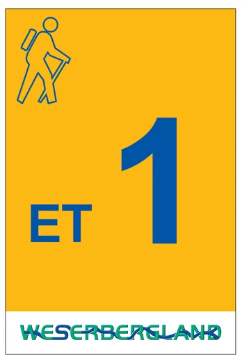 Markierung Wanderweg ET1 Emmerthal
