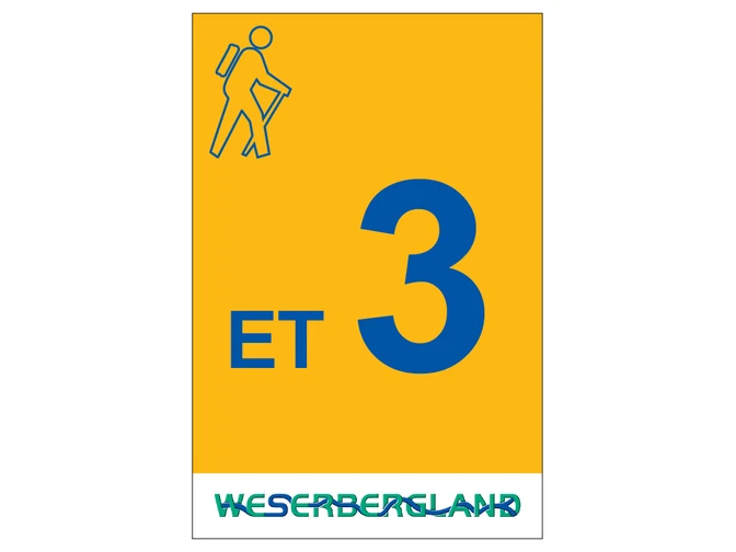 Markierung Wanderweg ET3 Emmerthal