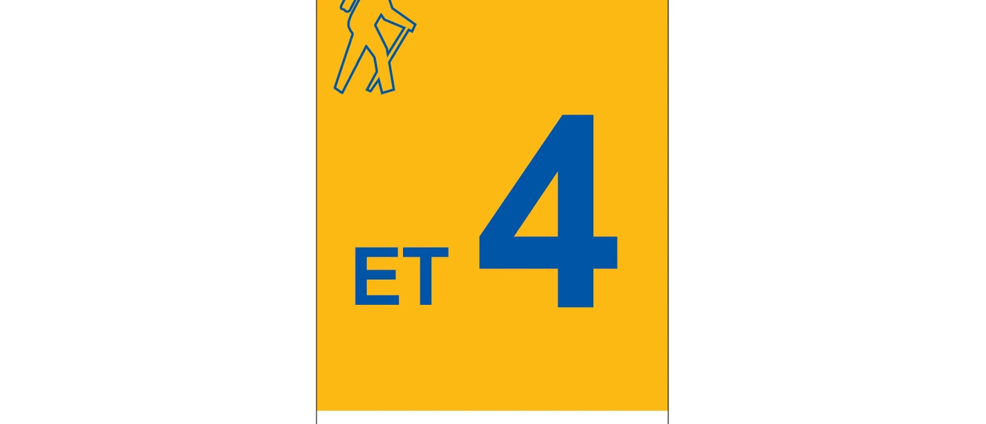 Markierung Wanderweg ET4 Emmerthal