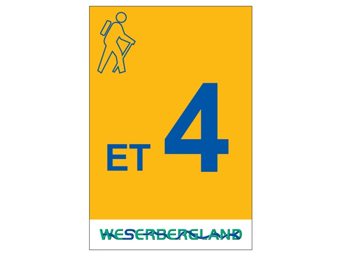 Markierung Wanderweg ET4 Emmerthal