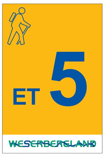 Markierung Wanderweg ET5 Emmerthal