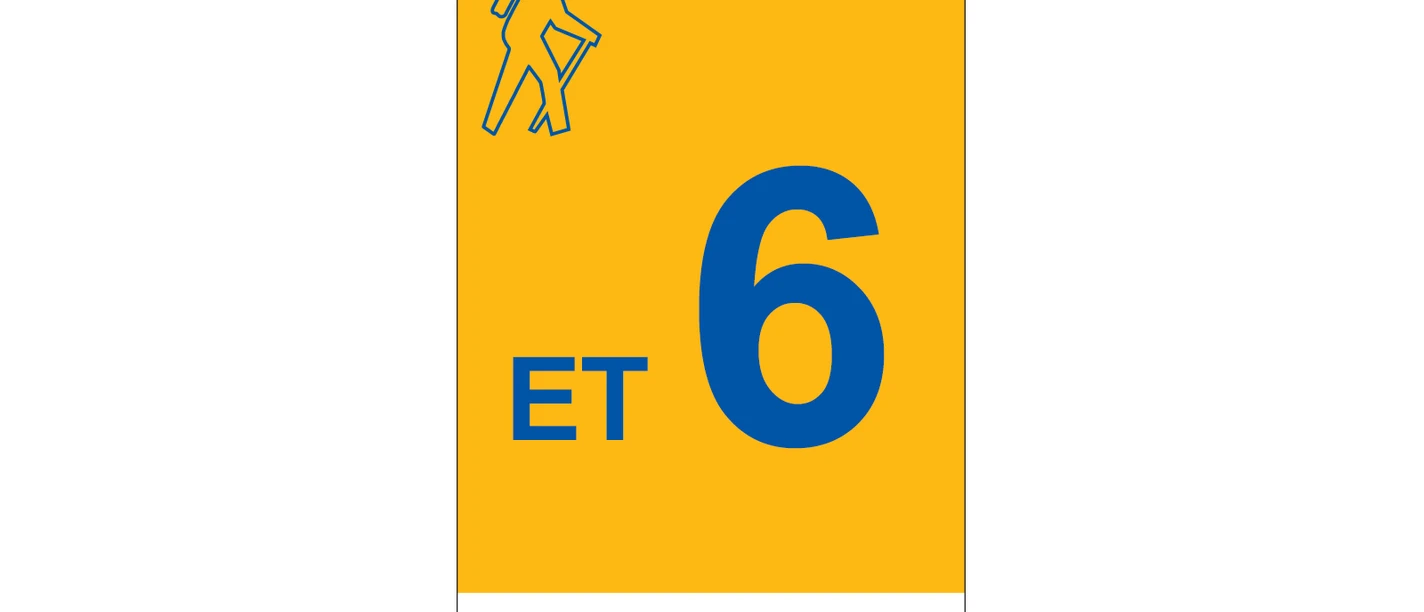 Markierung Wanderweg ET6 Emmerthal