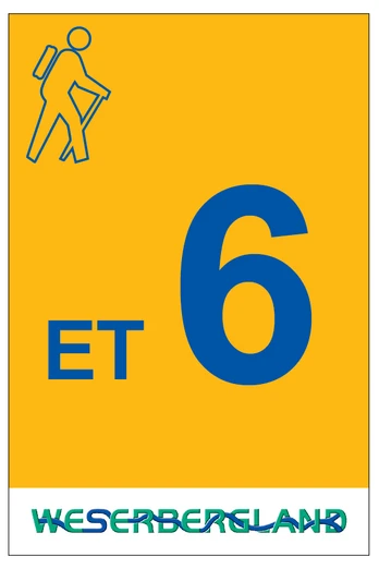 Markierung Wanderweg ET6 Emmerthal