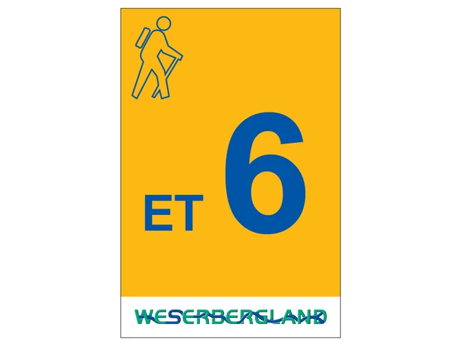Markierung Wanderweg ET6 Emmerthal