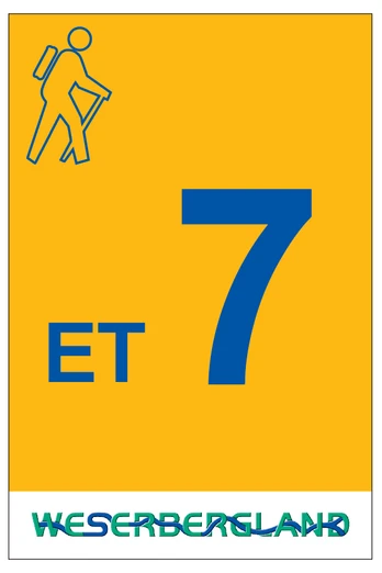 Markierung Wanderweg ET7 Emmerthal