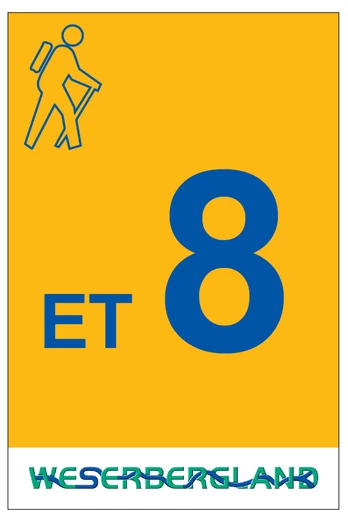 Markierung Wanderweg ET8 Emmerthal