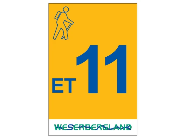 Markierung Wanderweg ET11 Emmerthal