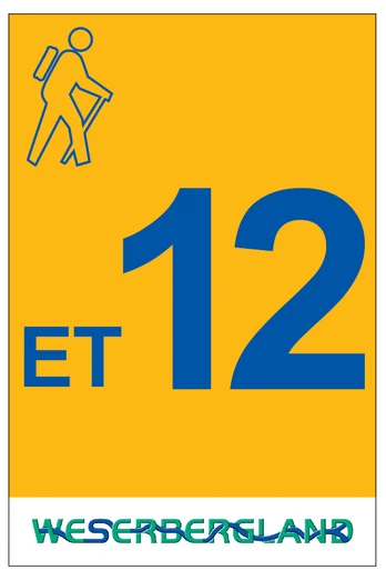 Markierung Wanderweg ET12 Emmerthal