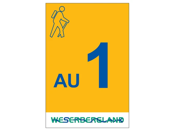 Markierungszeichen Qualitaetswanderweg traumtour AU1