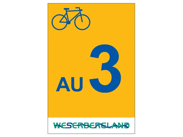 Markierungszeichen AU3 Auetaler Hoehepunkte